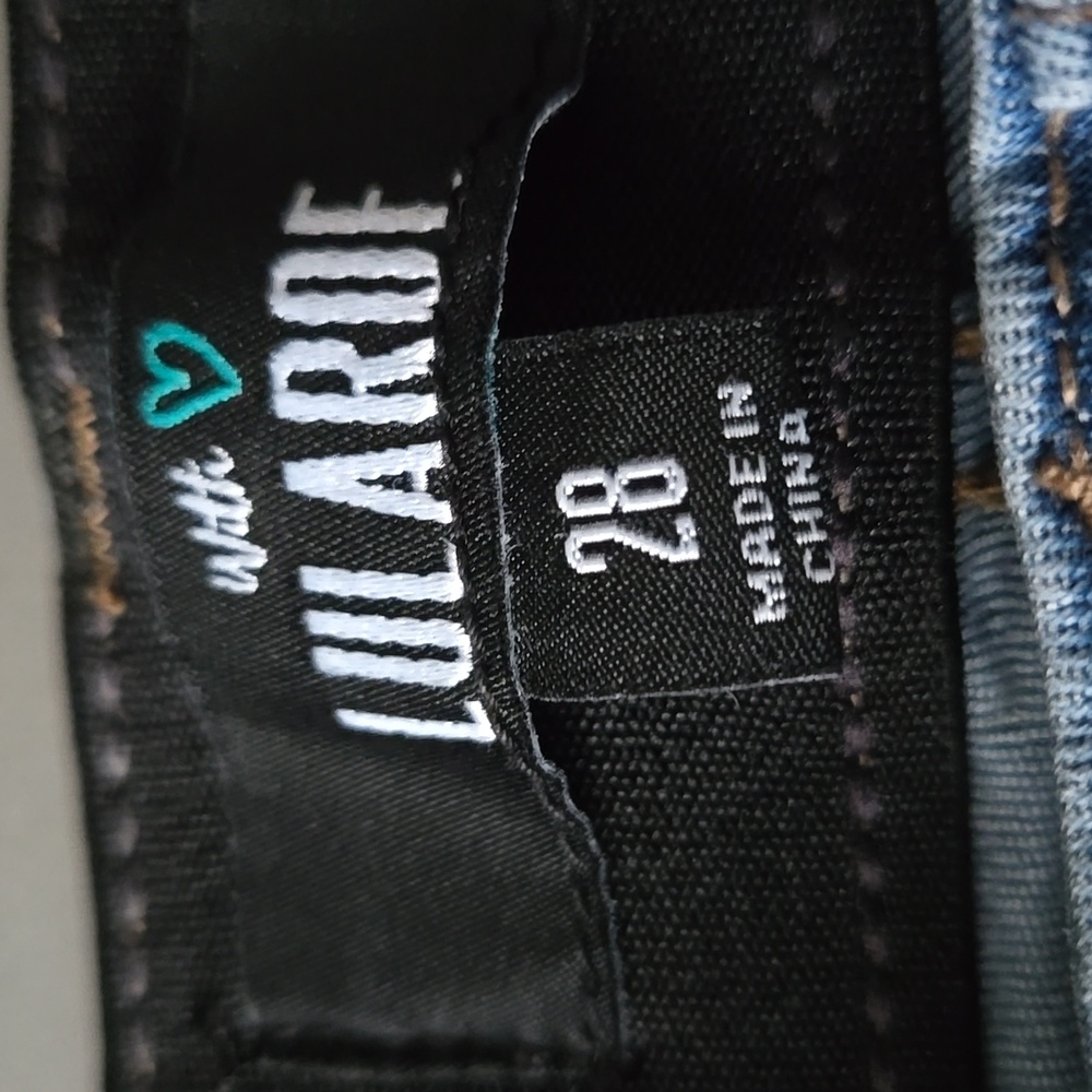 Nwot LuLaRoe Women's Skinny Jeans - Distressed Blue, Sz 28 - Picture 3 of 6